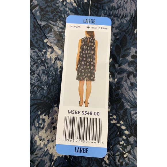 NWT $348 JOIE Womens Size L Baltic Print Mini Dress - Picture 7 of 13